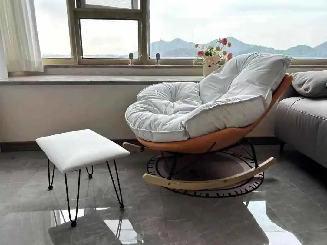 Lazy Couch Penguin Rocking Chair Indoor Leisure Rocking Chair Lounge Chair Rocking Daybed Adult Lounge Snail Balcony Home Egg