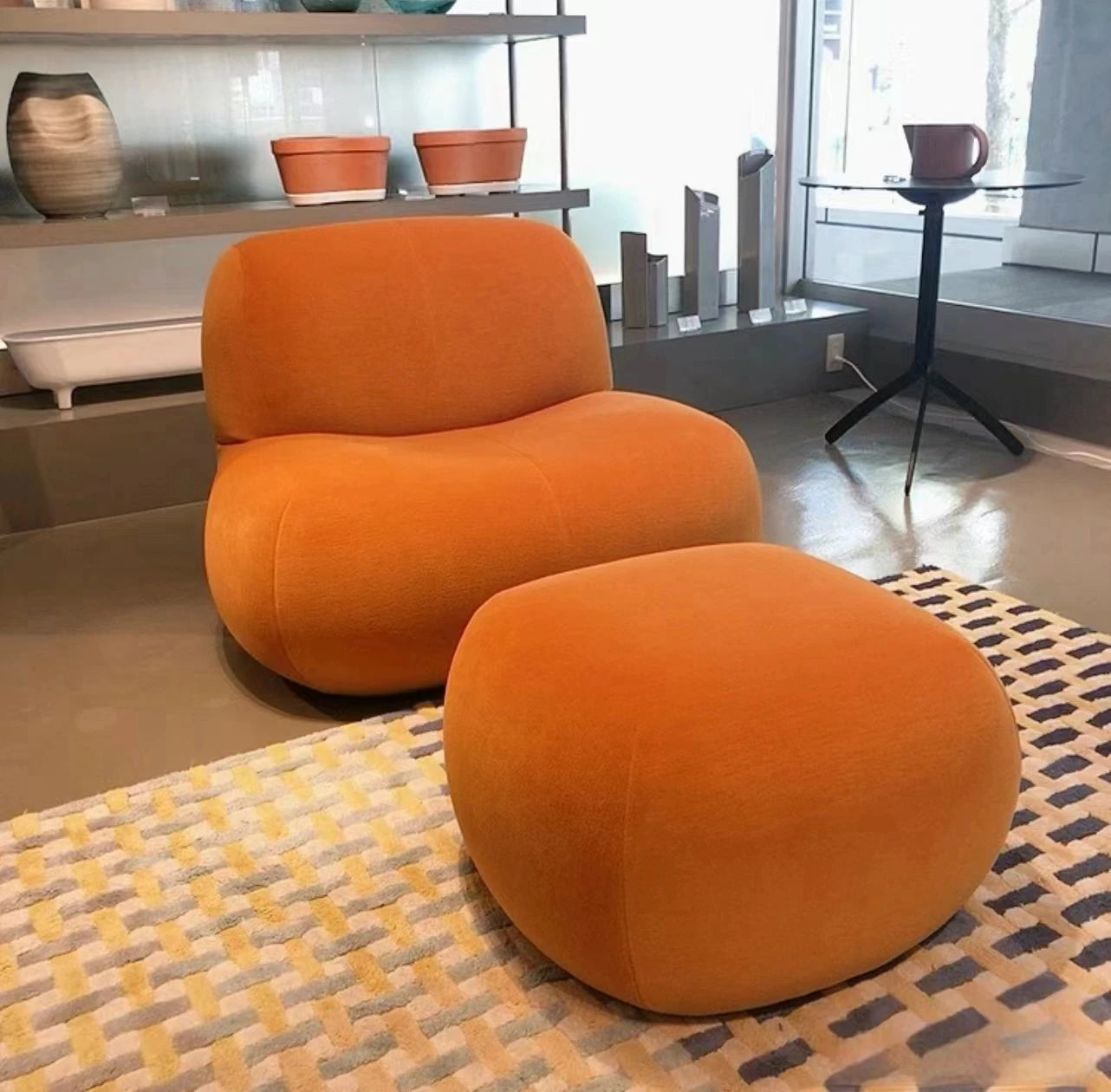 Hippo chair, styling cotton single casual sofa chair