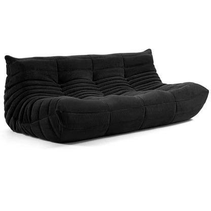 Cross-border supply caterpillar lazy sofa sitting recliner living room single double three Nordic leisure compression sofa