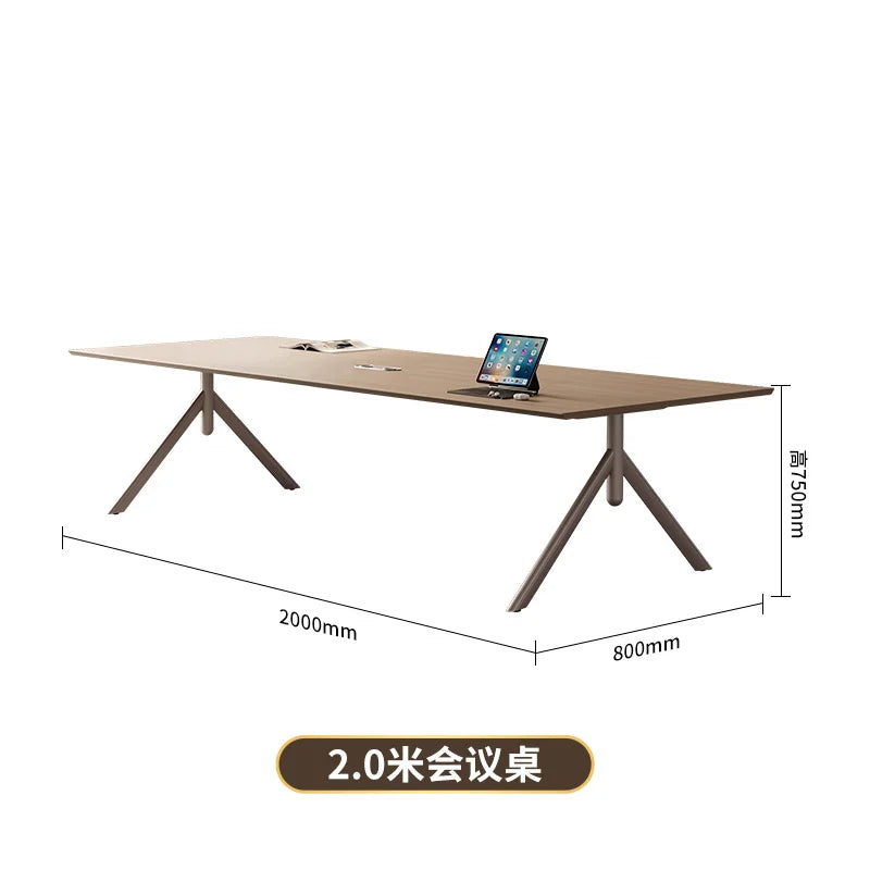 Conference Table Simple Modern Meeting Office Rectangular Business Negotiation Environmental Protection Large And Small Conferen