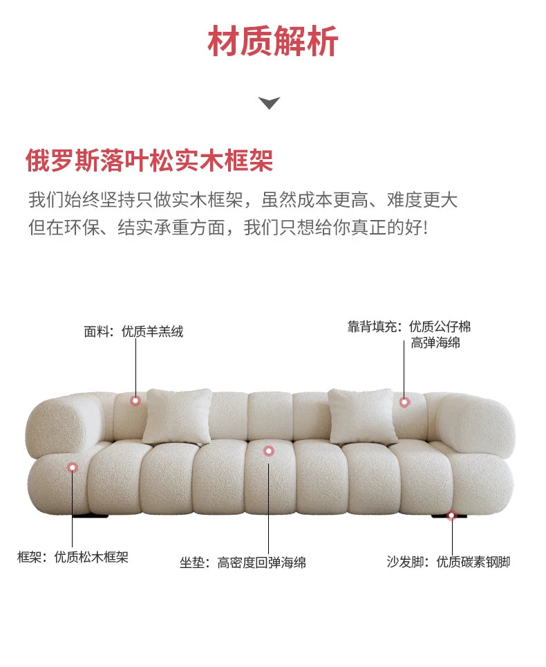 White Velvet Togo Sofa Replica Home Salon Modern Couch Nordic Style Living Room Sofa Puffs Szafki Do Salonu Replica Furniture