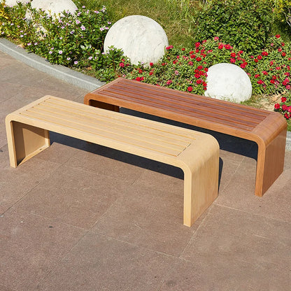 AOLIVIYA Chaise longue d'extérieur imitation bois pour parc, arrêt de bus et zone panoramique