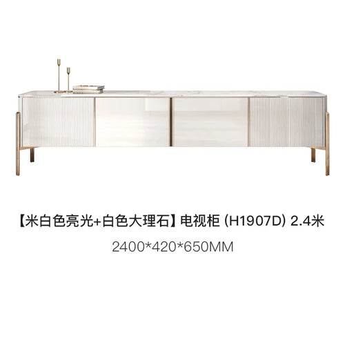 Modern Marble Coffee Tables For Simple Small Apartment Living Room Furniture Sofa Side Household Storage Cabinet End Table Set