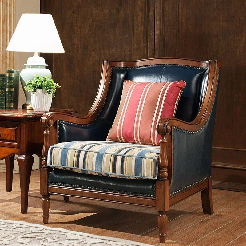 European Living Room Sofa Elegant Loveseat Wooden Modern Luxury Lounge Sofa Puffs Modular Wooden Canape Salon Furniture Home