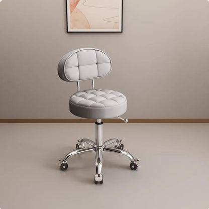 Big work stool hair cutting chair rotating lifting round stool pulley hair salon special beauty stool