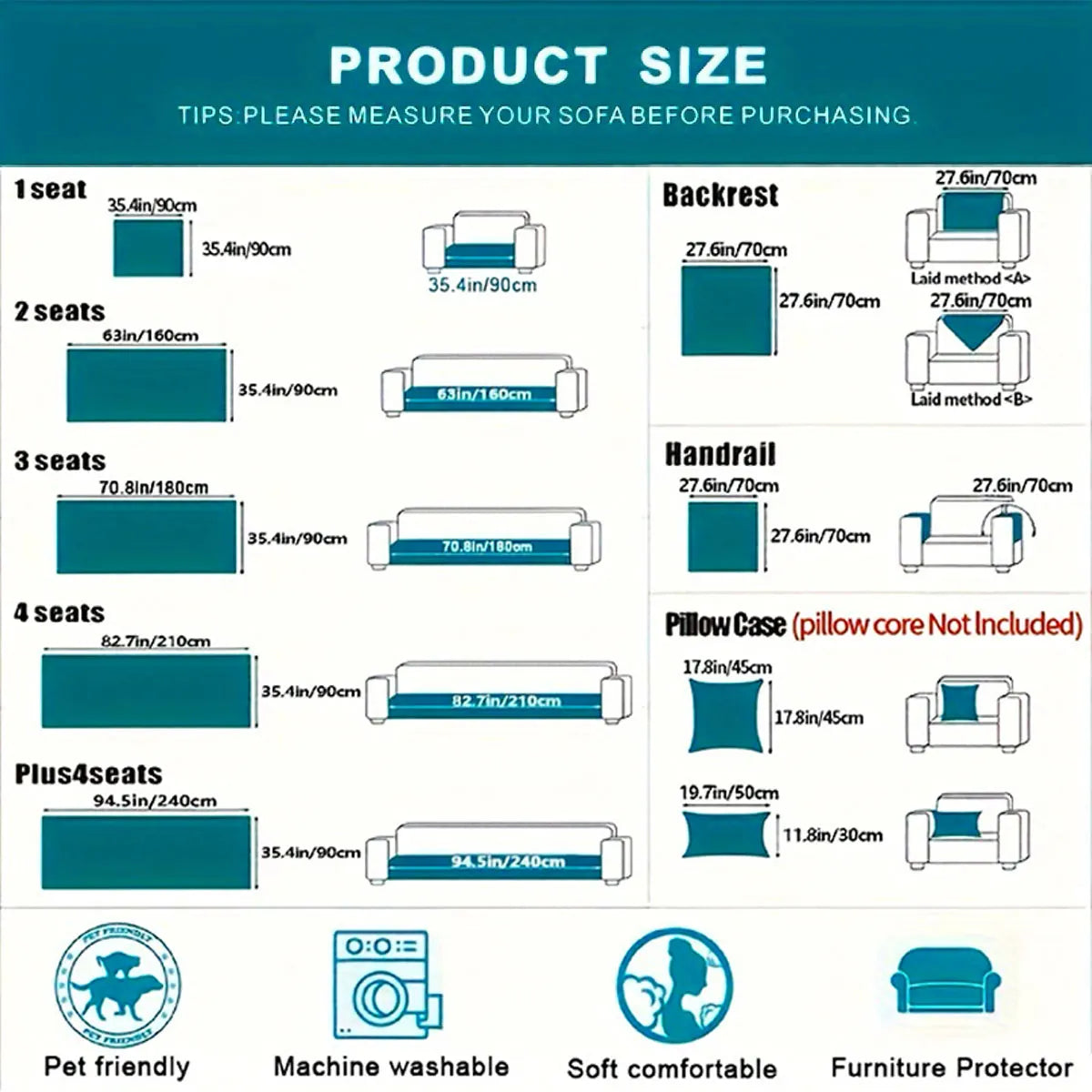 1pc Imitation Rabbit Plush Sofa Cover Winter Warm Thick Plush Soft Sofa Slipcover Pet Favorite Non-slip Protective Couch Cover