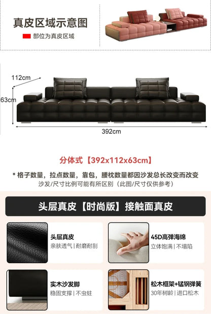 HXL Foot Piano Key Tofu Block Foot Living Room Module Sofa