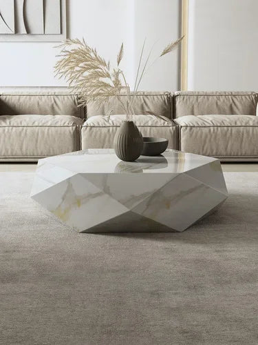 Modern Nordic Marble Table Bedroom Luxury Aesthetic White Coffee Table Simple Vintage Articulos Para El Hogar Room Furniture
