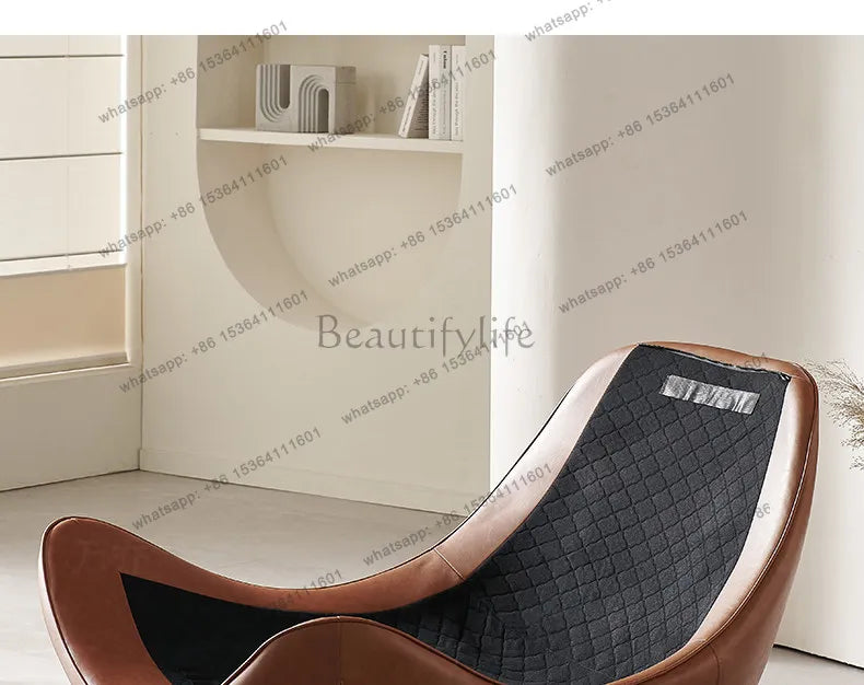 Italian minimalist lazy sofa chair modern simple living room bedroom home balcony swivel chair