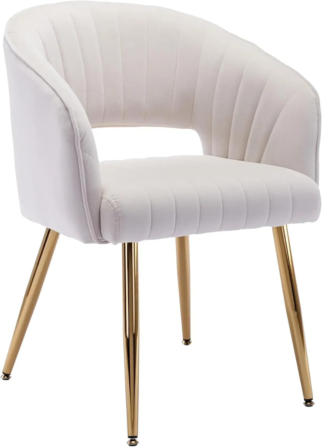 Home Office Chair Swivel Velvet Desk Chair Accent Armchair Upholstered Modern Tufted Chairs with Gold Base for Girls Women