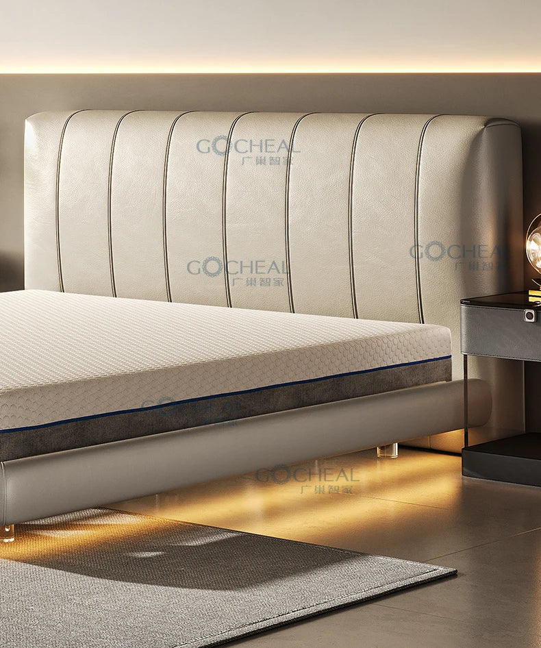 Head And Foot Adjustable Smart Bed Split King Size Bedroom Furniture Bed Easy To Install With Wireless Remote Control Bed