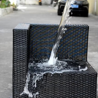 Modern Outdoor Wicker Patio Set Aluminum Furniture Rattan Sofa Bistro Garden Couch