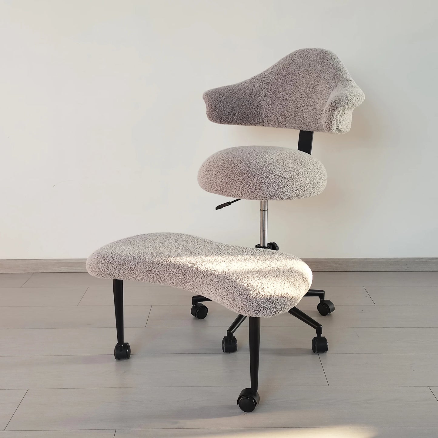 Cross Legged Chair - Meditation Chair With Wheels  ADHD Chair Height Adjustable Seat  Adjustable Footstool