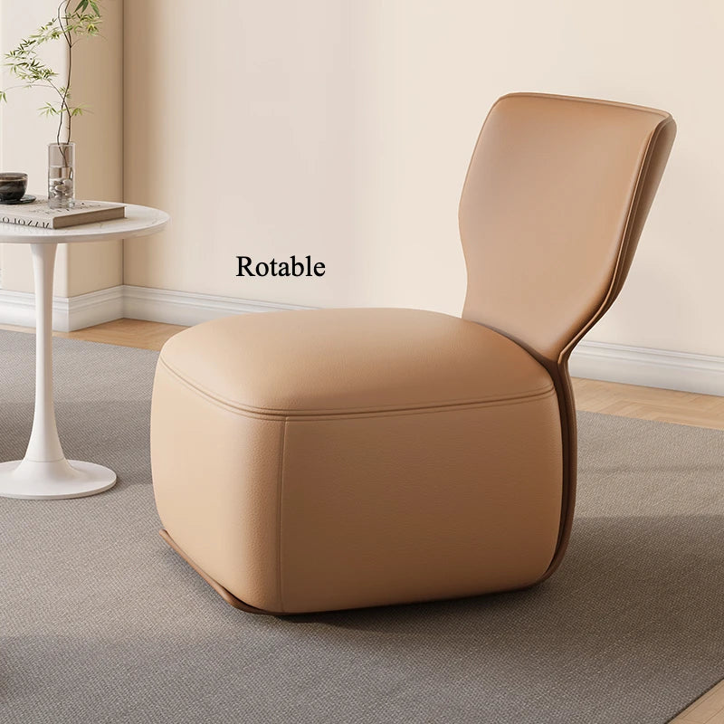 Single Sofa Chair Cream Wind Lazy Sofa Backrest Small Chair Living Room Balcony Leisure Chair Luxury Modern Sofa Furniture