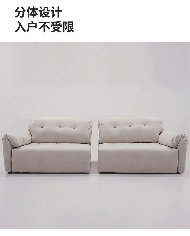 Cloud Electric Sofa Living Room Modern Simple Telescopic Fabric Lazy Multi-functional Sofa Bed Dual-purpose