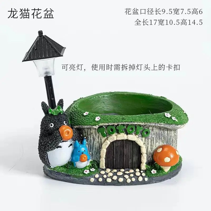 American Broken Root Shape Succulent Resin Flower Pot Outdoor Balcony Furnishing Crafts Garden Villa Vase Ornaments Decoration