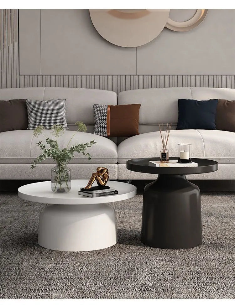 Circular Coffee Tables Nordic Living Room Center Table Modern Side Tea Table Portable Simple Bedroom Nightstand Home Furniture