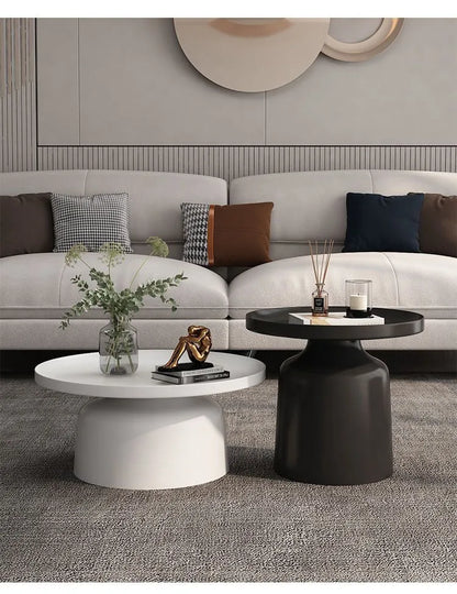 Circular Coffee Tables Nordic Living Room Center Table Modern Side Tea Table Portable Simple Bedroom Nightstand Home Furniture