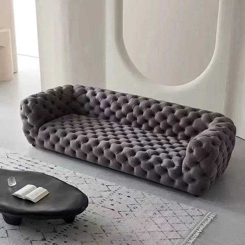 X Italian Fabric Living Room Sofas Beige Sleep Twin Designer Lazy Double Sofas Bedroom Lounges Canape Salon House Accessories