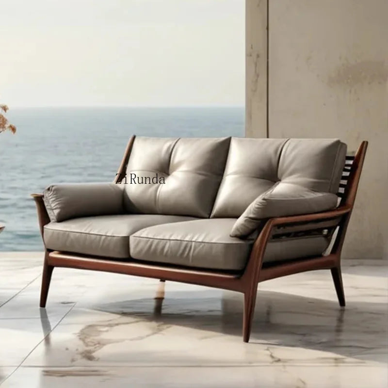 New Chinese Solid Wood Sofa Living Room Sofa