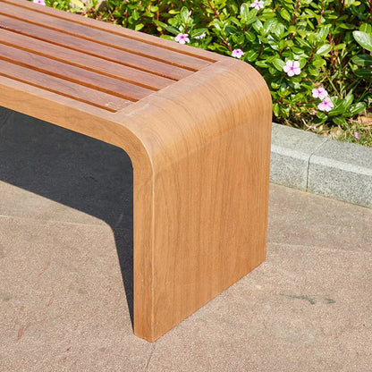 AOLIVIYA Chaise longue d'extérieur imitation bois pour parc, arrêt de bus et zone panoramique