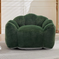 Bean Bag Chair for Adults, Floral Shaped Bean Bag Single Sofa, Ultra Soft Faux Fur Floor Sofa, Oversize Reading, Customized