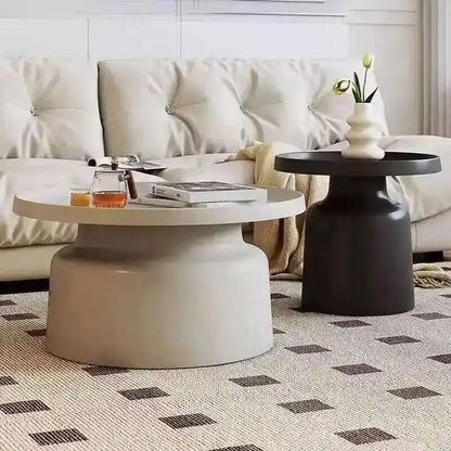 Metal Black Coffee Table Living Room Light Luxury Modern Round Coffee Tables Minimalist Nordic Kaffee Tische Home Furniture