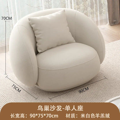 Curved White Living Room Sofas Recliner Cloud Cream Modern Living Room Sofas Create European Lazy Divano Postmodern Furniture