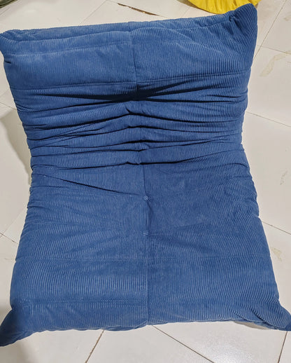 Lounge Bean Bag Chair for Adult Armless Lazy Floor Sofa Fireside Chair for Living Room Gaming Room Bedroom Soft Corduroy Couch