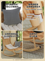 yj21 yj31 Rocking Chair Recliner Adult Can Sleep Balcony casual Outdoor Courtyard Rattan Chair