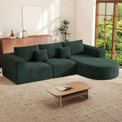 Modular Sectional Sofa L-Shape Deep Seat Comfy Living Room Bedroom No Assembly 1PCS,Customized