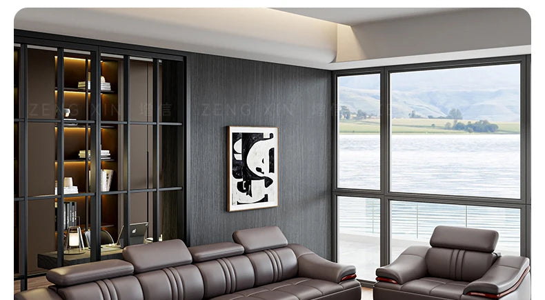 Nordic Genuine Leather Sofas Luxury Armchairs Cinema Comfortable Sofas Living Room Design Fauteuils Salon Home Furniture