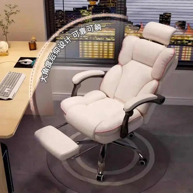Mobile Ergonomic Office Chair Recliner Computer Bedroom Accent Office Chair Gameing Study Sillas De Oficina Office Furniture