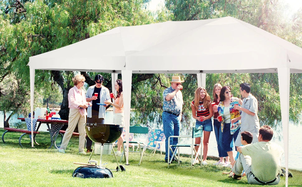 10x20FT Pop Up Canopy Tent with Removable Sidewalls Waterproof Commercial Instant Shelter Outdoor Gazebo Party Tent Protable Canopy Tents for Parties with Carry Bag