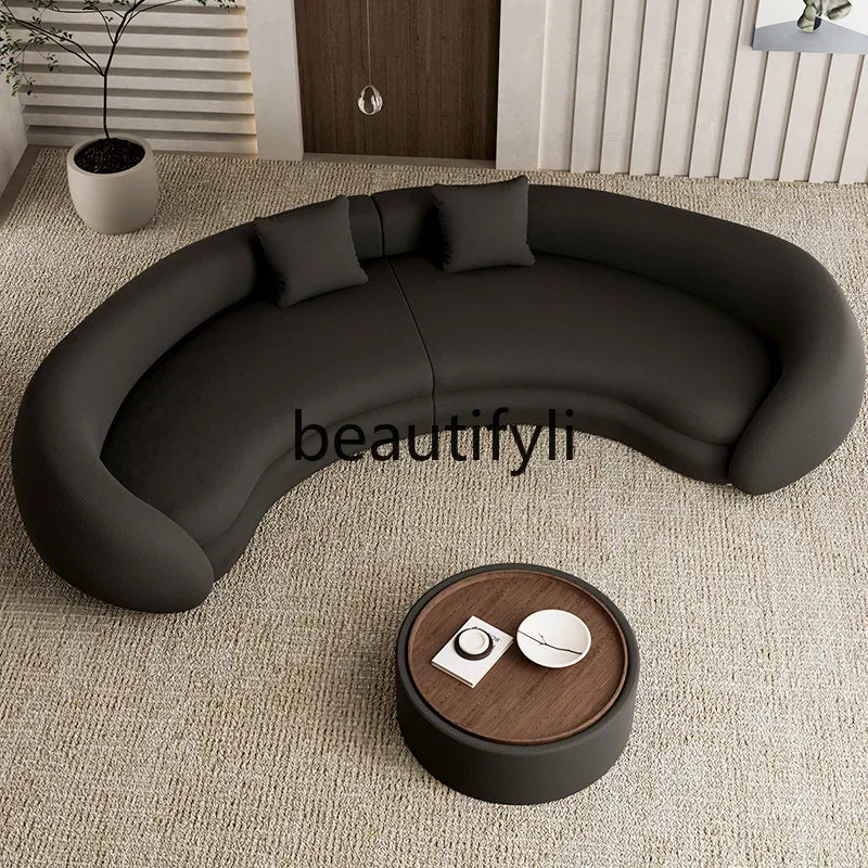 N178 G Italian light luxury semi-circular curved sofa special-shaped senior designer beauty salon hotel lobby lounge area recept