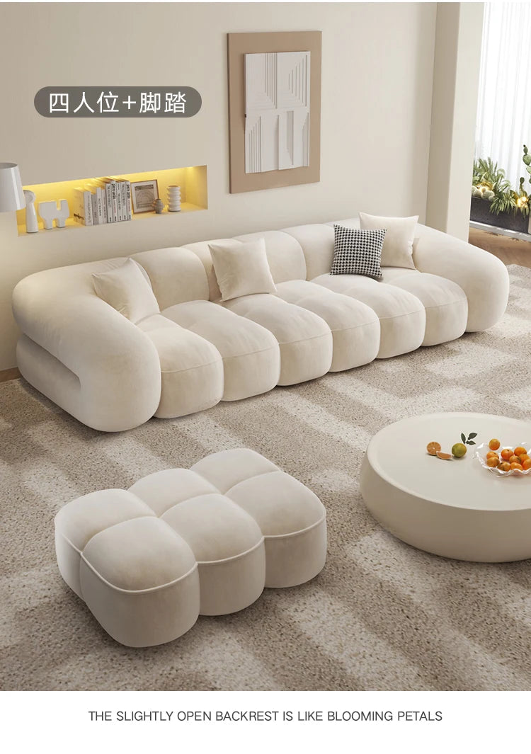 Designer Luxury Living Room Sofas House Nordic Family Elegant Relaxing Sofa Economic Apartment Minimalist Divano Hotel Furniture