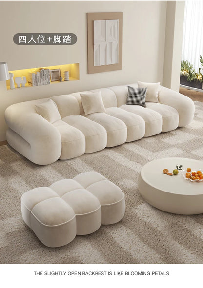 Designer Luxury Living Room Sofas House Nordic Family Elegant Relaxing Sofa Economic Apartment Minimalist Divano Hotel Furniture