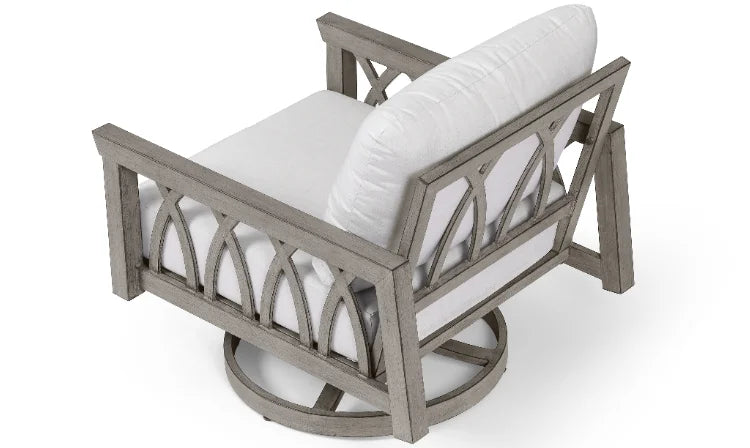 360 swivel chair for living room, family bar, swimming pool and dining room, aluminum garden sofa with cloth cushion