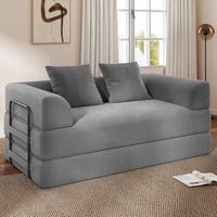 Cloud Boneless Convertible Floor Sofa Bed, 70" 4-in-1 Foldable Compressed Loveseat Lounge Sleeper 2 Seater Couches,, Customized