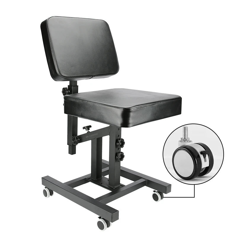 Upgraded Multi-Function Tattoo Chair with Swivel Wheels Tattoo Artist Chair