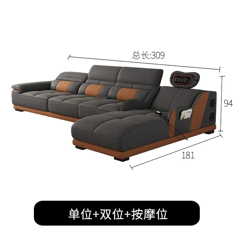 Cozy Nordic Modern Living Room Sofas Relaxing European Recliner Lazy Sofas Floor Massage Woonkamer Banken Home Furniture