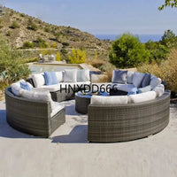 Outdoor sofa combination balcony courtyard rattan furniture