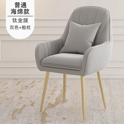 Modern Living Room Dining Chairs Home Furniture Bedroom Dormitory Back Chair Nordic Restaurant Kitchen Cafe Leisure Chair