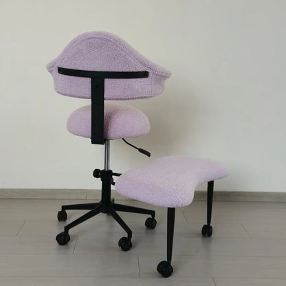 Cross Legged Chair - Meditation Chair With Wheels  ADHD Chair Height Adjustable Seat  Adjustable Footstool