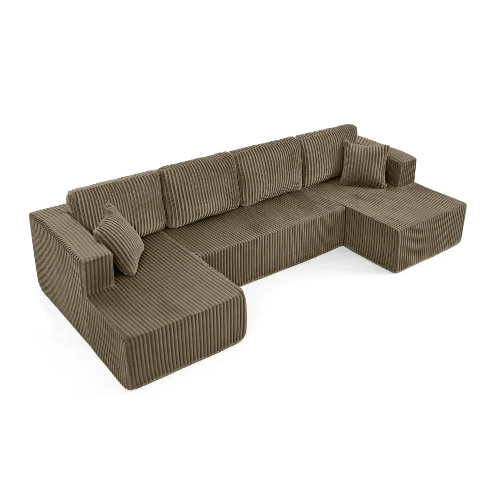 Combination compression segmented sofa corduroy sofa, living room and bedroom sofa