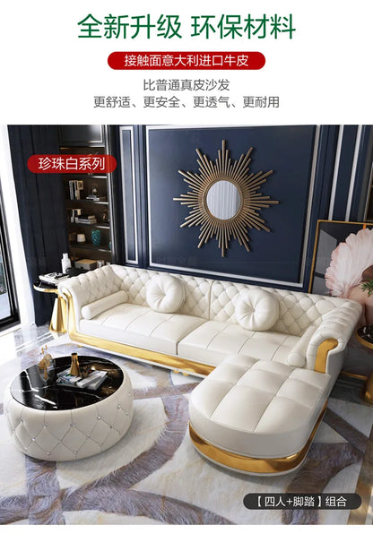 Stylish Modern Luxury Reclining Sofa Perfect Corner Couch Chic Living Room Relaxation Elegance Deserve Canape Salon Decoration