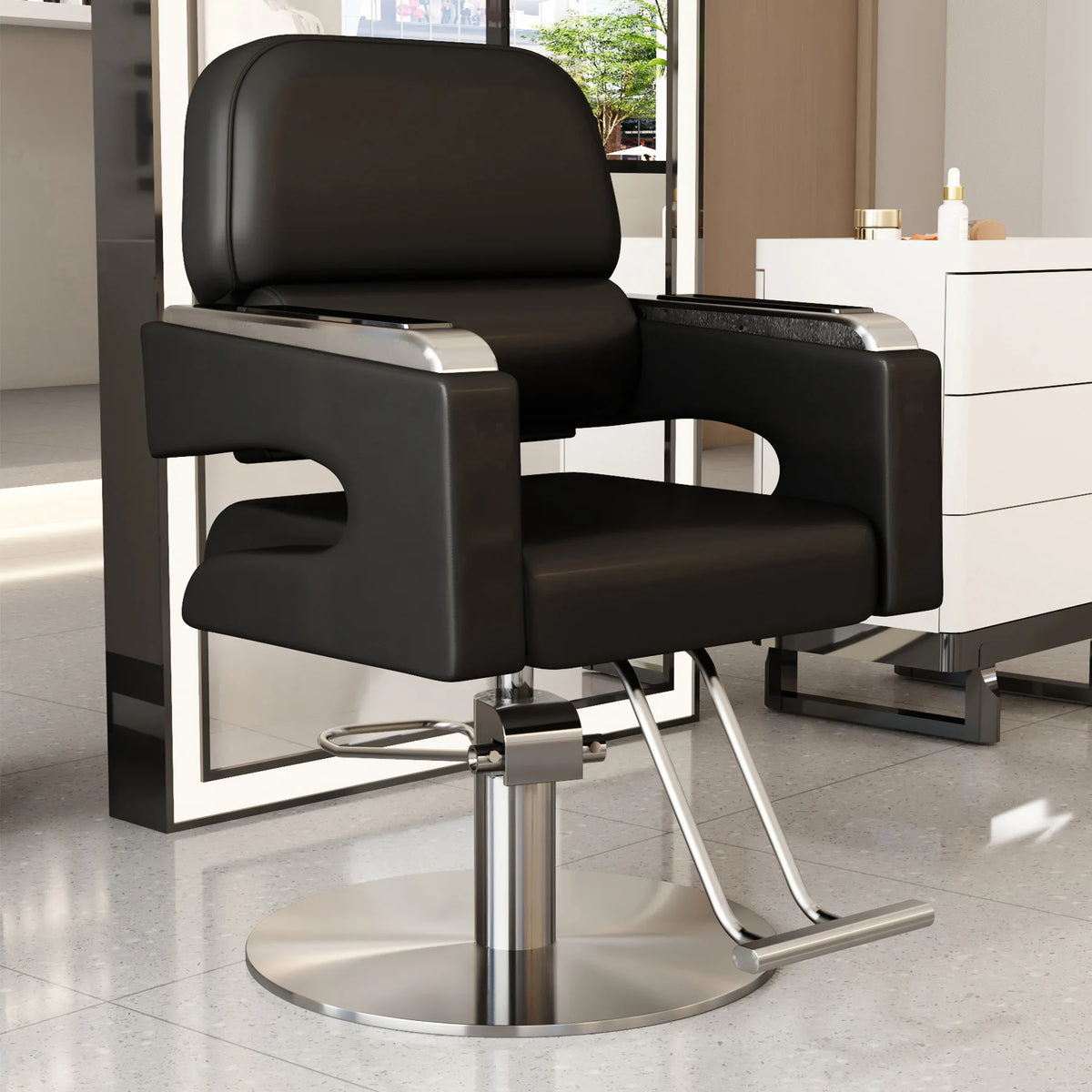 Creative Luxury Barber Chairs Modern Simple Style Minimalist Salon Chairs Space Saving Italian Friseurstuhl Salon Furniture