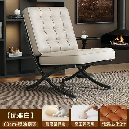Balcony Throne Relax Reading Modern Room Decor Fashion Chairs Black Metal Living Room Chairs Comfortable Sillones Home Design