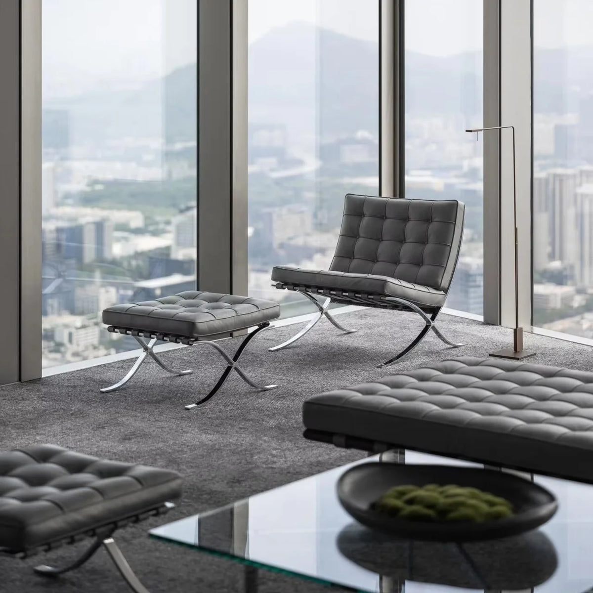 Barcelona Single Sofa Designer Lazy Sofa High-end Italian Living Room Sofa Chair Nordic Light Luxury Leisure Chair