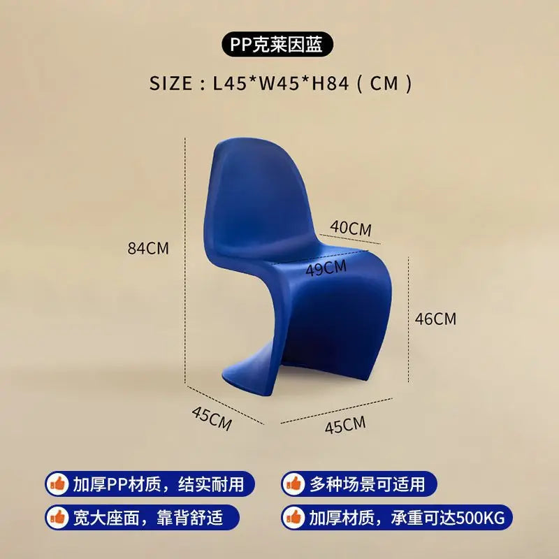 Nordic Home Modern Dining Chair Ins Simple Chair Negotiation Internet Celebrity Plastic Back Pan Dong Chair Makeup Stool